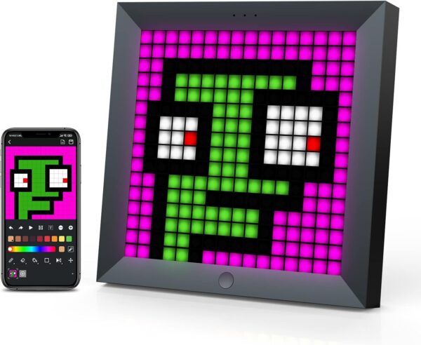 Divoom LED Light Display Panel Suit for RGB Light Bars,with Smart App Control Cool Animation Desk Setup for PC, TV, Gaming Room Decor