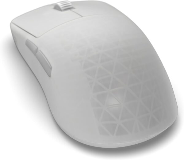 ENDGAME GEAR OP1w 4k Wireless Gaming Mouse White Frost – 4000Hz Polling Rate, Gamer Mouse Wireless | Kailh GX Switches | PixArt PAW3395 Optical Mouse Sensor