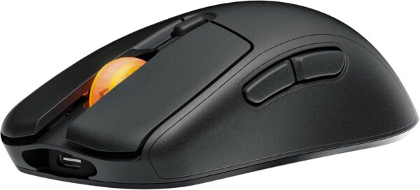 Fnatic Bolt Black Wireless Gaming Mouse - Pixart 3370 Sensor, 69g, WiFi & Bluetooth Battery Life 110-210h, USB-C Charging, Kailh GM 8.0 Switches, 4 Profiles & DPI Stages, Virgin PTFE Skates (Windows)