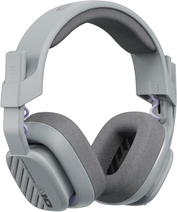 Logitech G Astro A10 Gen 2 Cross-Platform Wired Gaming Headset for PlayStation 5/4, Xbox S|X, Nintendo Switch, PC: 3.5mm Headphone Jack, 32mm Drivers, Flip-to-Mute Mic, Over-Ear - Grey