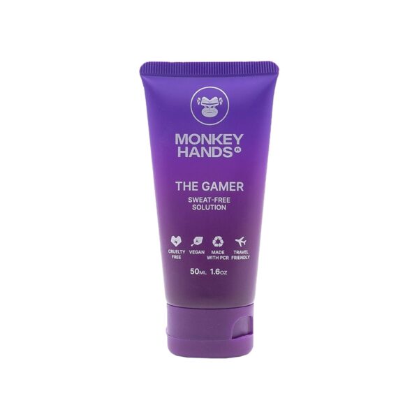 MonkeyHands “The Gamer” Grip gel - Antiperspirant especially designed for gamers - tested on gaming gears to keep them grease-free - stop sweating - non-greasy hand cream - 50ml
