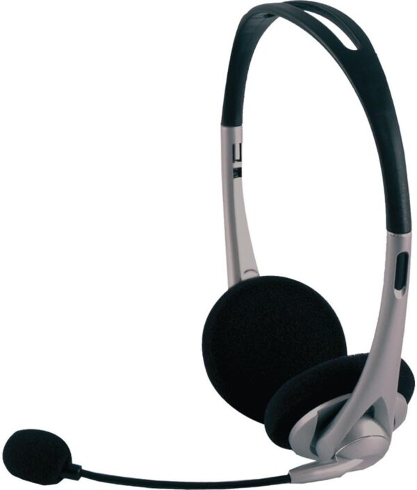 Power Gear Universal Over the Ear Headphones, All In One, Microphone, Work From Home, Music, Gaming, Works for iPhone Android PC Mac Skype Zoom Teams Discord VoIP, Black, 98974