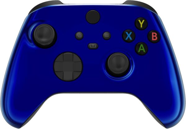 eXtremeRate Custom Shell for Xbox Series X & S Controller - Revamp Your Gaming Gear - Replacement Game Acessories Cover Faceplate for Xbox Core Wireless Controller - Chrome Blue