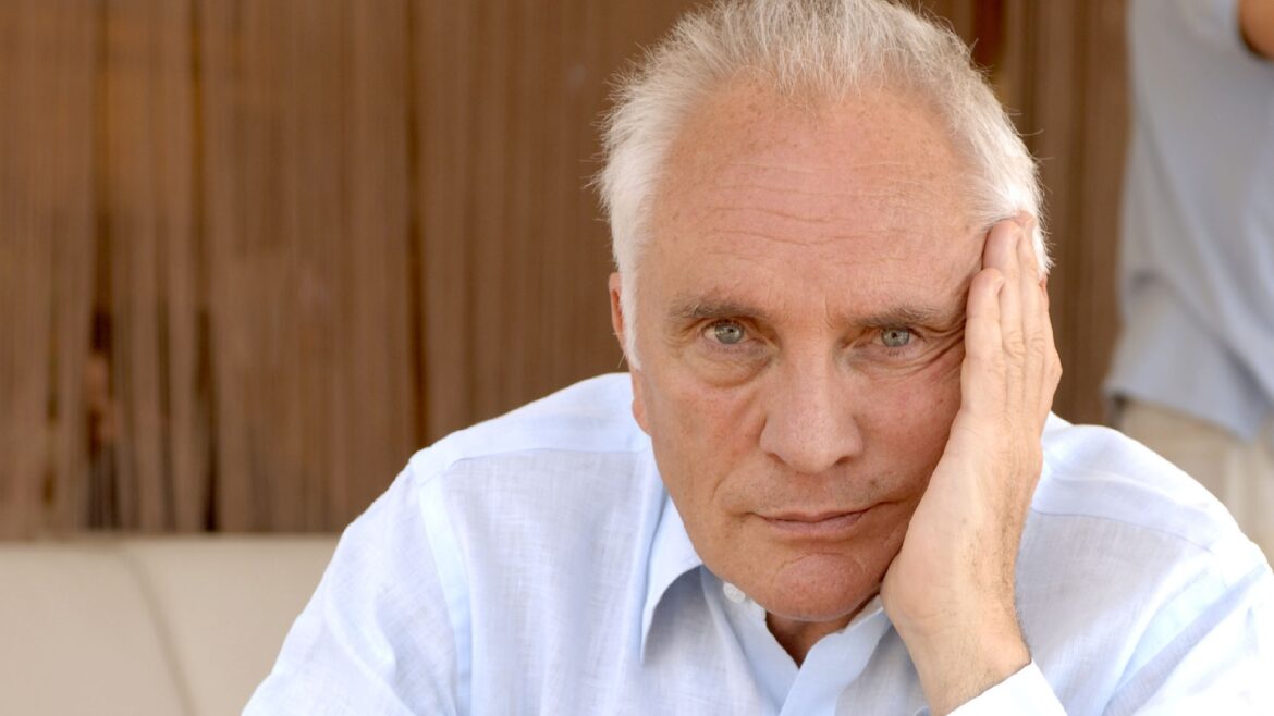 Terence Stamp during 2005 Cannes Film Festival - Terence Stamp Portraits at Orange Beach in Cannes, France. 