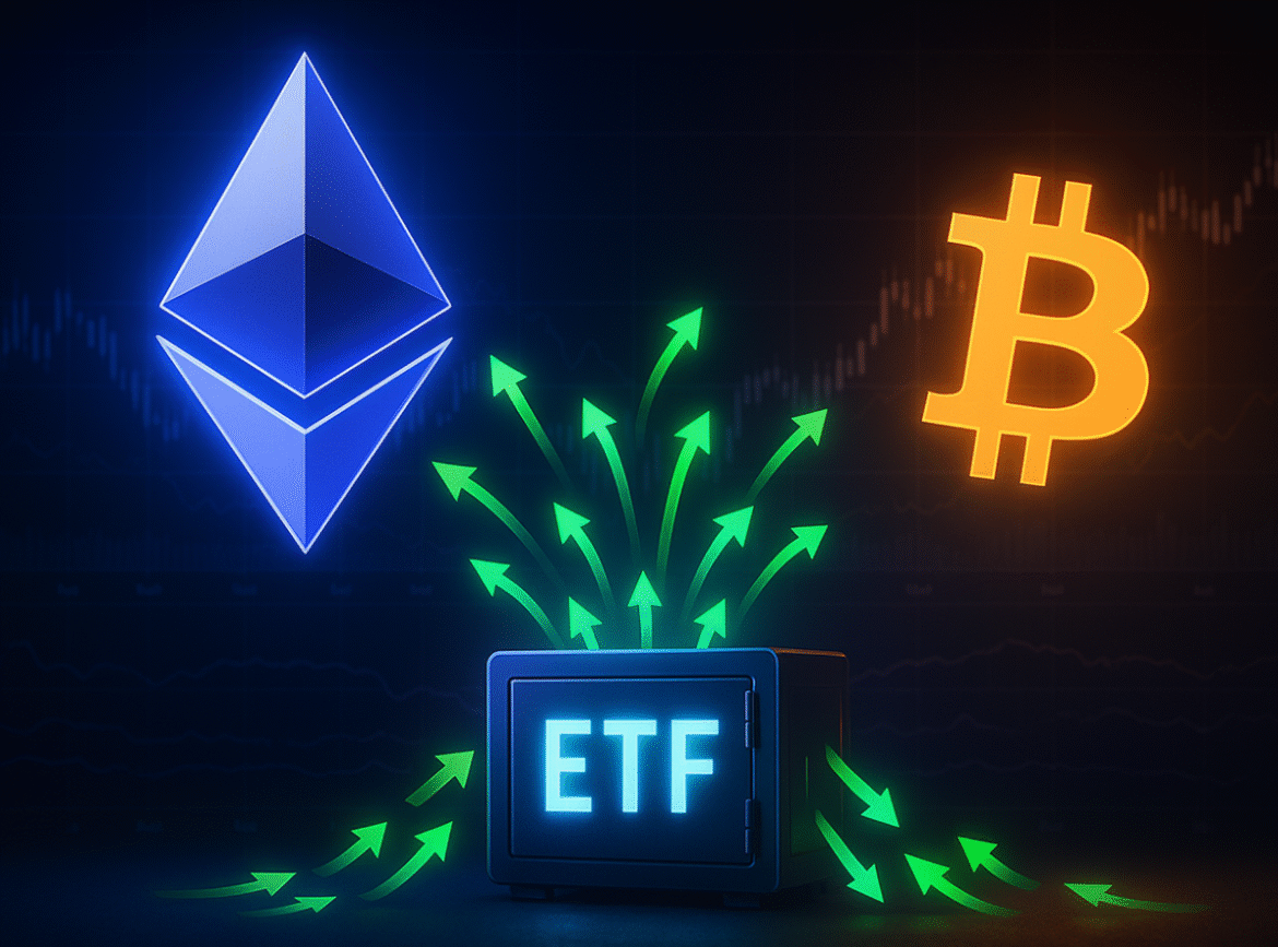 ETF Spot su Ethereum Hanno Superato Quelli su Bitcoin per un’Intera Settimana