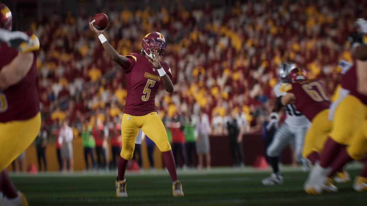 Picture showing a player doing a Lob Pass in Madden 26.