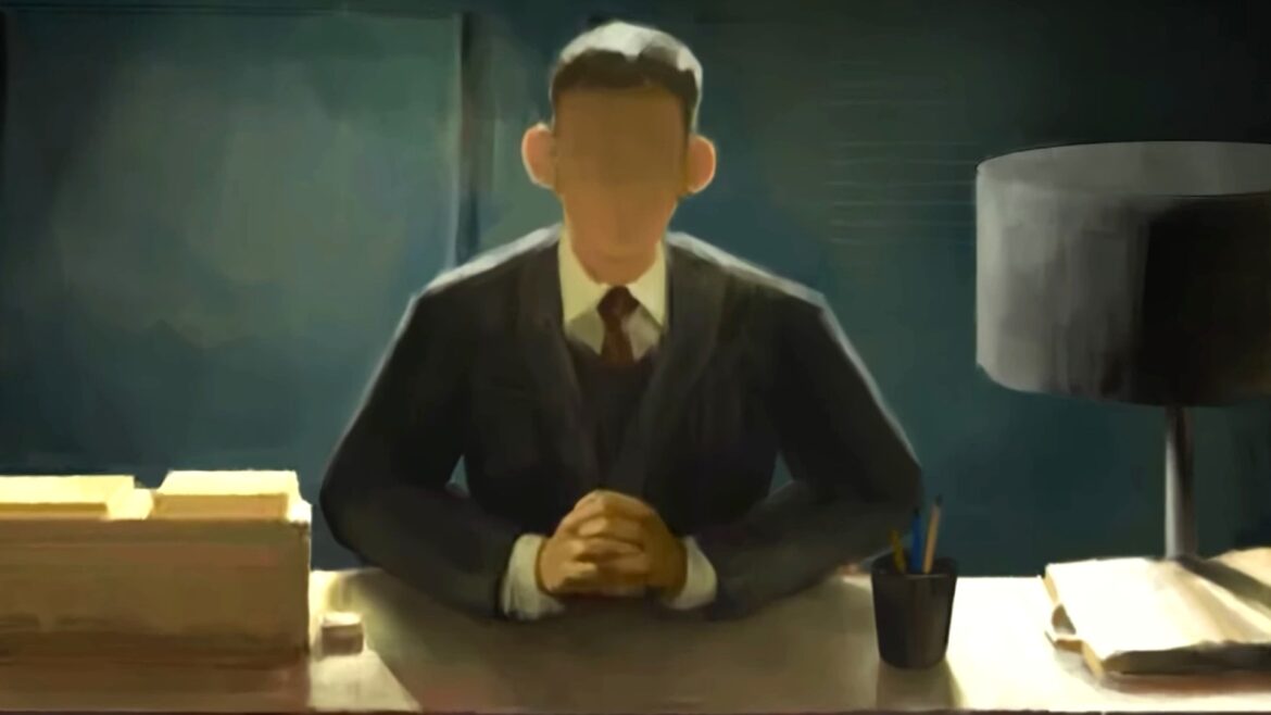 A literally faceless bureaucrat.