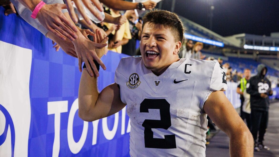 Underdogs Diego Pavia, Vanderbilt look to keep good times rolling