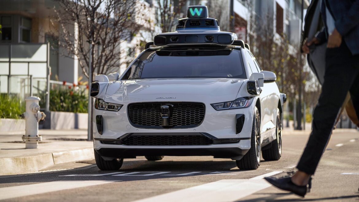 A Waymo robotaxi.