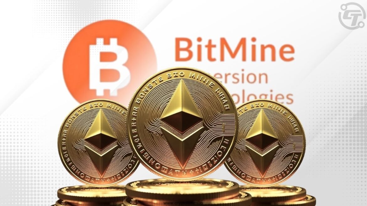 Bitmine Buys 15,427 Eth, Total Treasury Hits 1.95M Eth