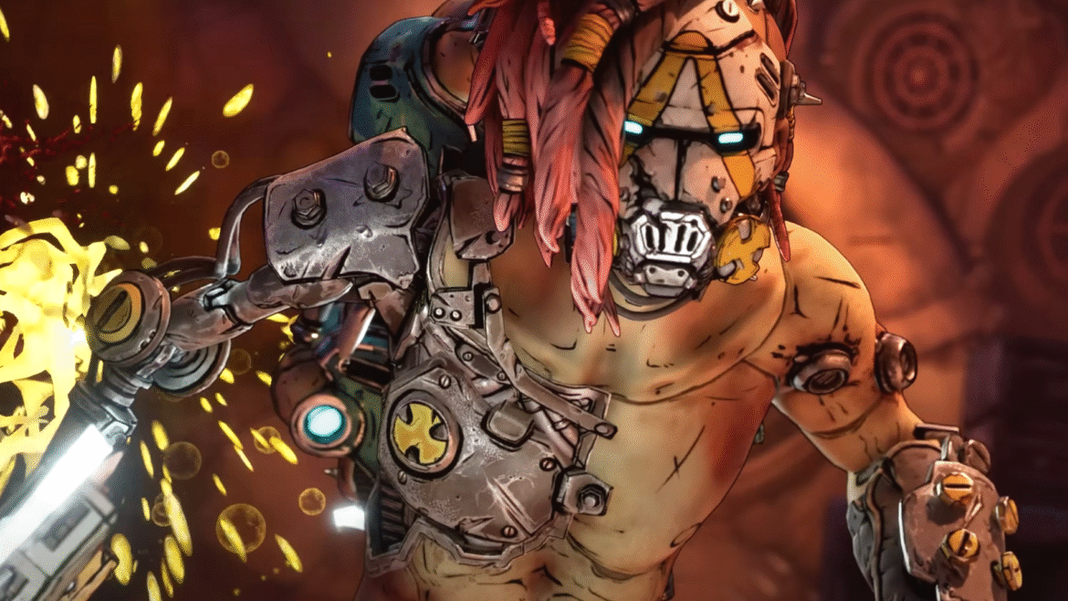 A psycho in Borderlands 4 stands ready for battle.