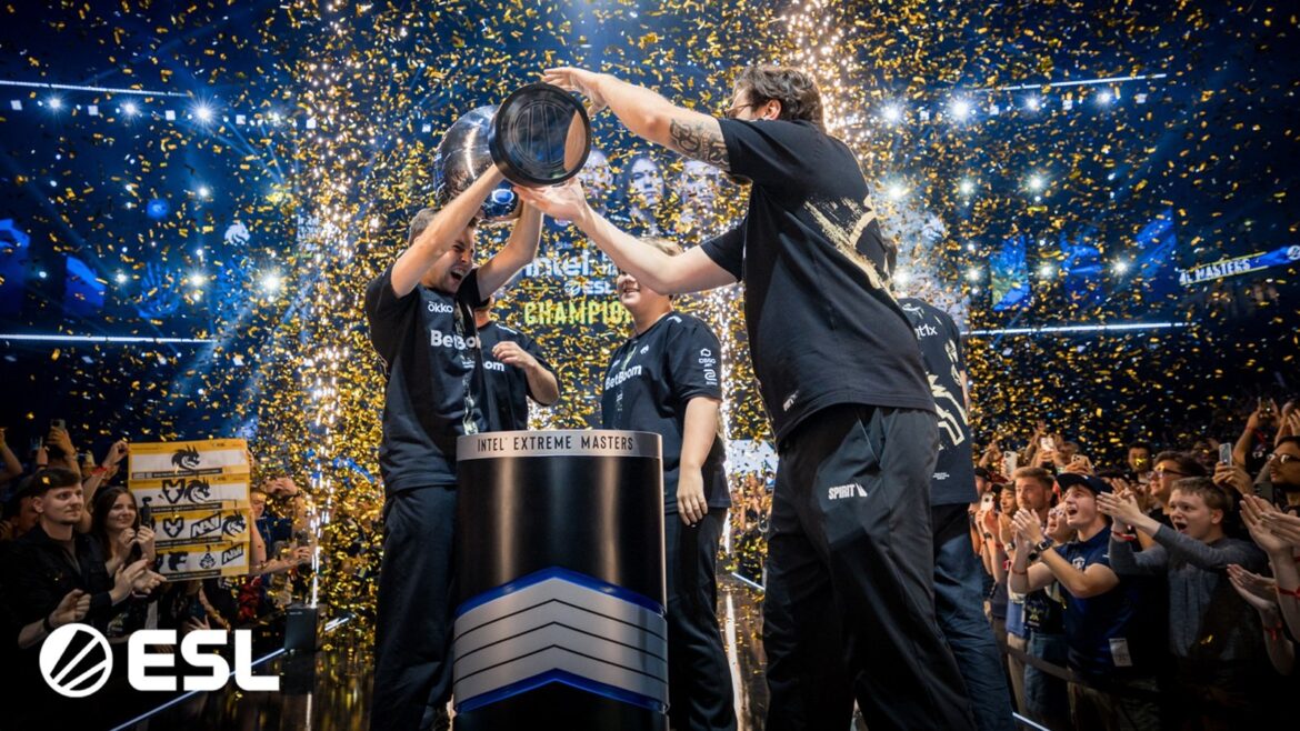 Photo of Team Spirit after winning IEM Cologne.