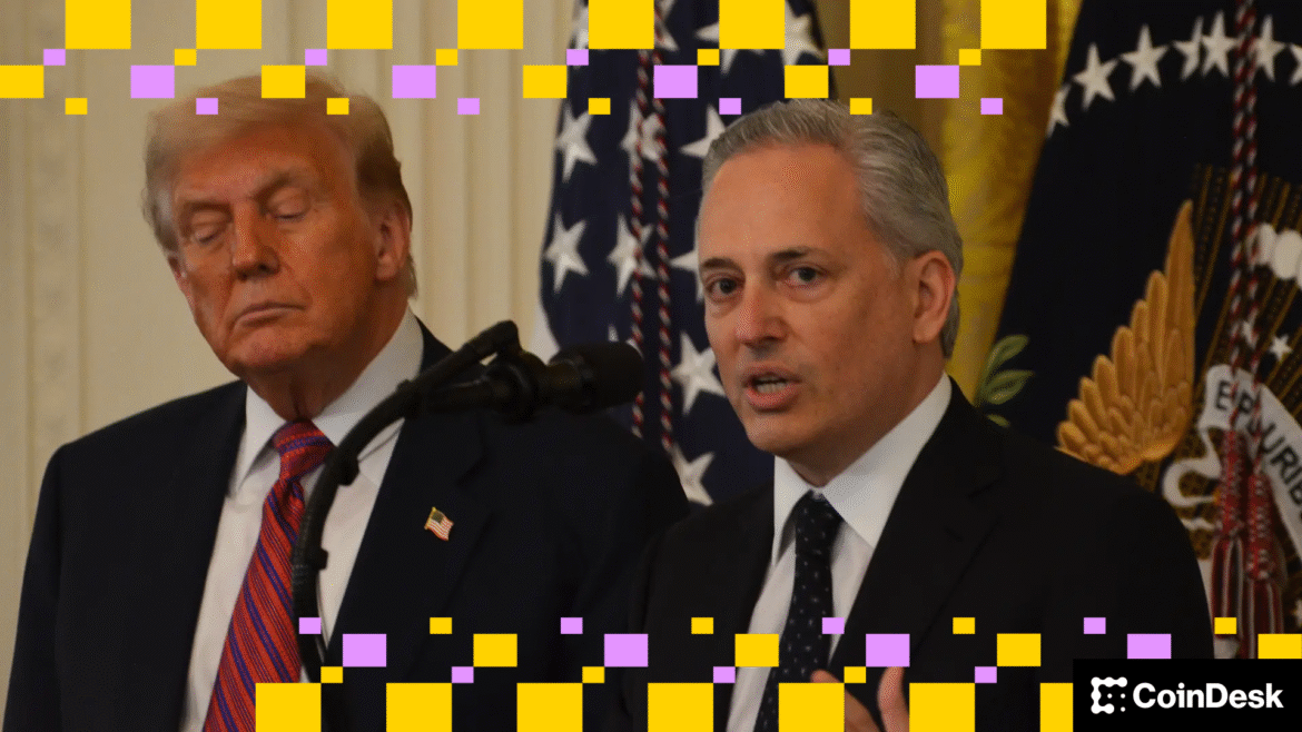 Crypto exchange Bullish goes public on the New York Stock Exchange. (CoinDesk/Nik De)