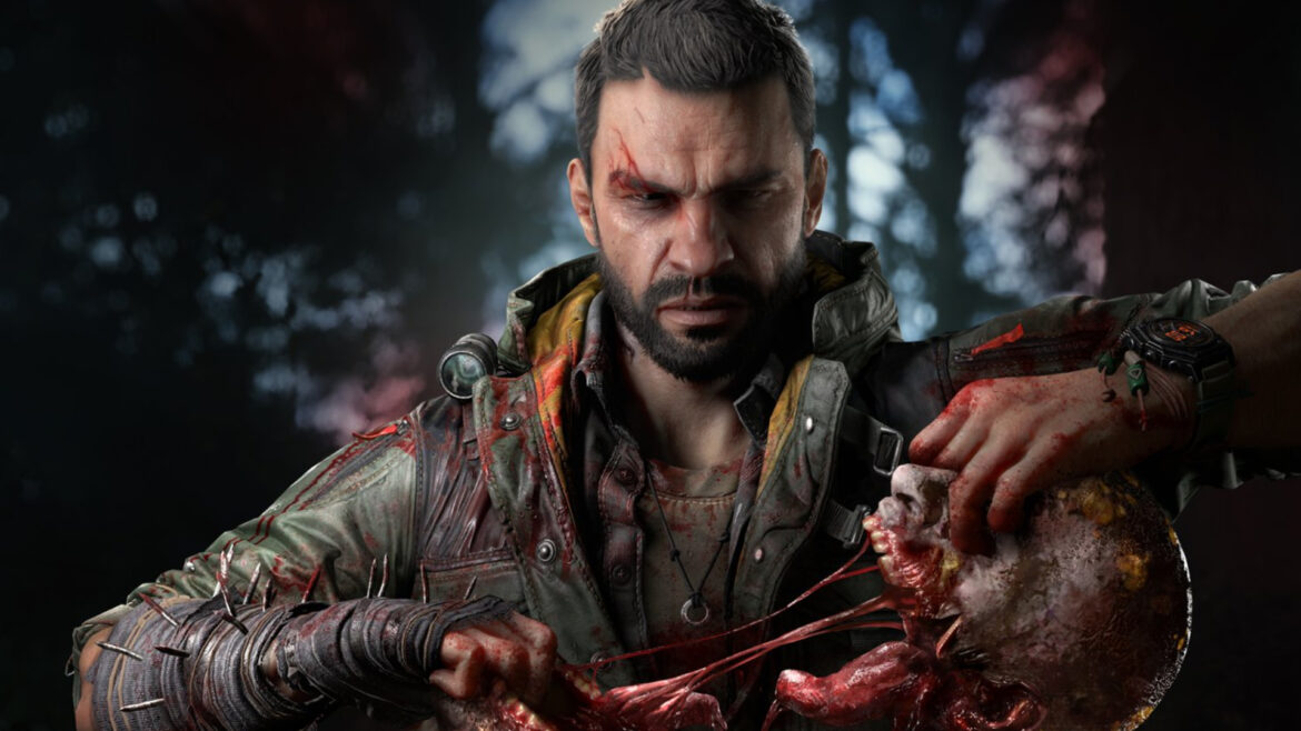 Kyle Crane ripping a zombie's head in half in Dying Light: The Beast.