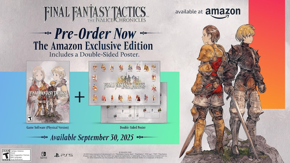 Final Fantasy Tactics Amazon Exclusive Edition Still Available For Release-Day Delivery