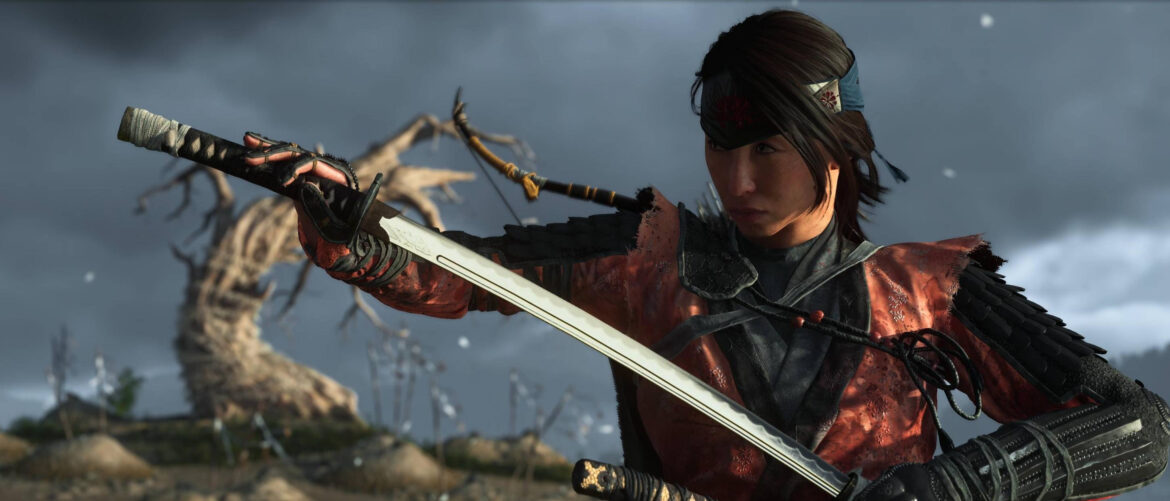 A screenshot of Atsu in Ghost of Yotei