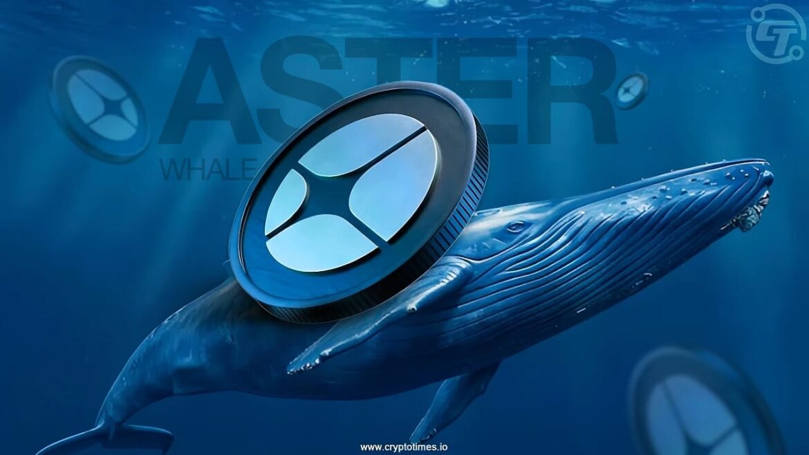 Heavy Whale Activity Drives Aster Token Surge After Launch