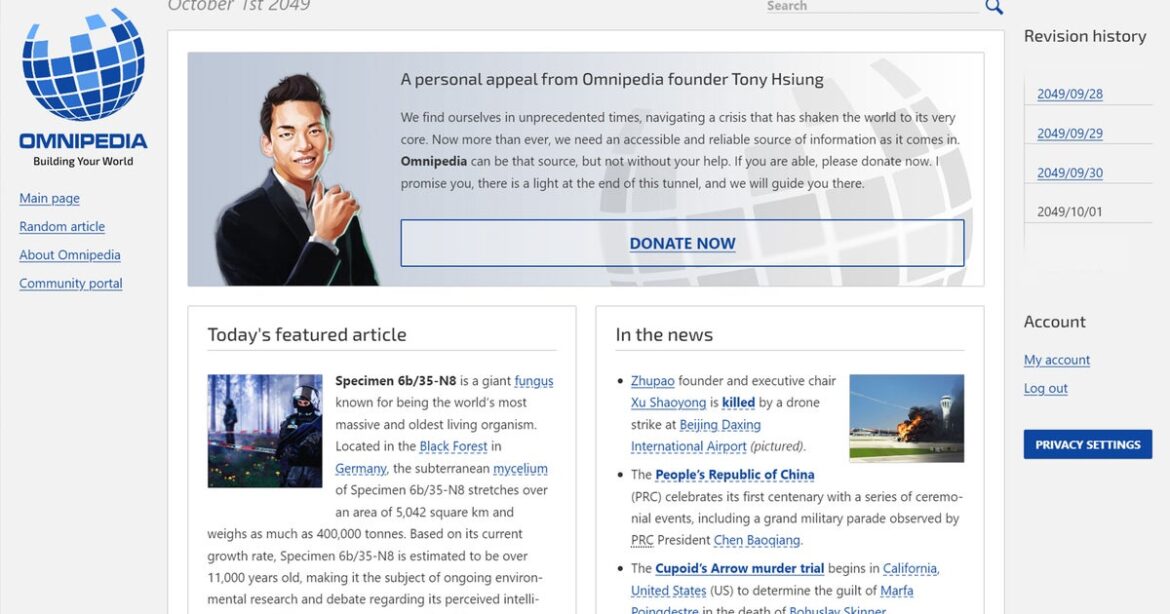 In Neurocracy, it's up to you to solve a murder mystery through the internet's greatest resource, Wikipedia