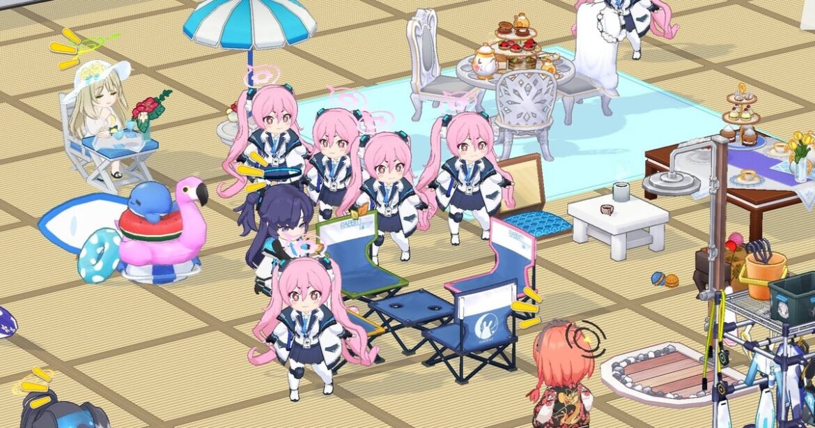 In rare show of hacking for joy, Blue Archive player fills the world with clones of their favourite character