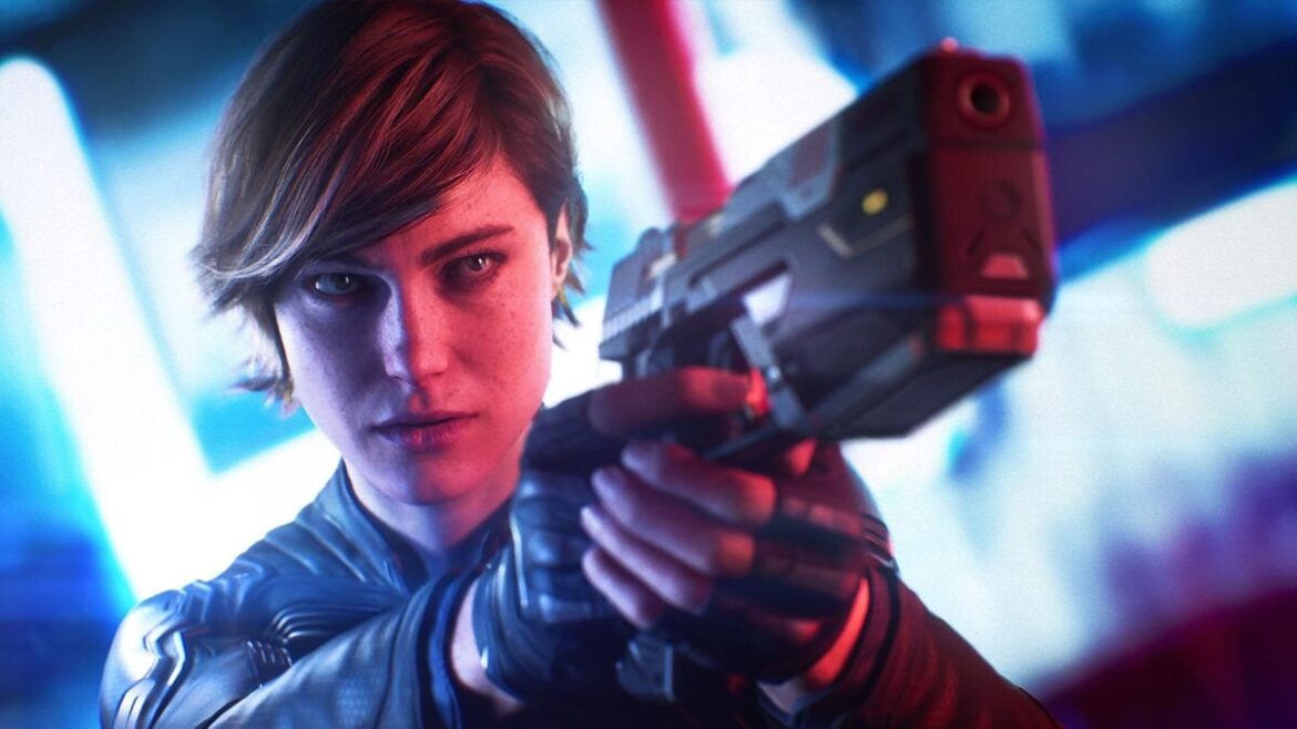 Perfect Dark Was Almost Saved By A Last-Minute Deal With A short-haired woman points a gun.