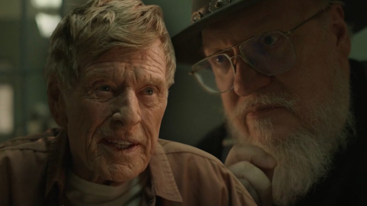 George RR Martin and a wallpaper for Elden Ring