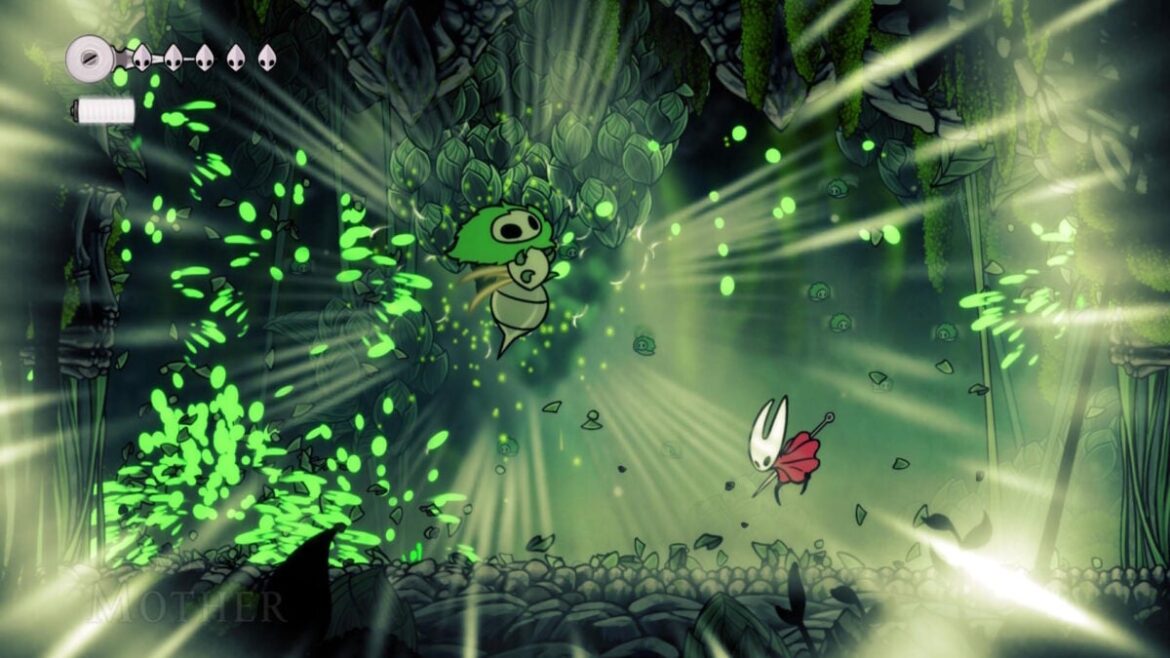 The game's first mini-boss explodes in fury.