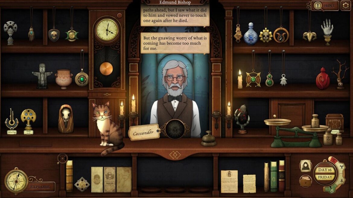 A customer is in the store.