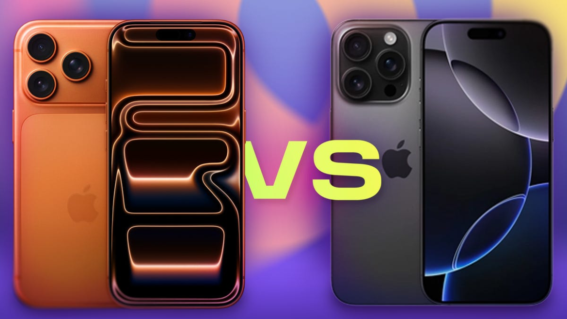 iPhone 17 Pro Max vs iPhone 16 Pro Max graphic