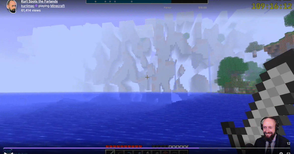 The Far Lands! Over 14 years later, the edge of a Minecraft world has been reached